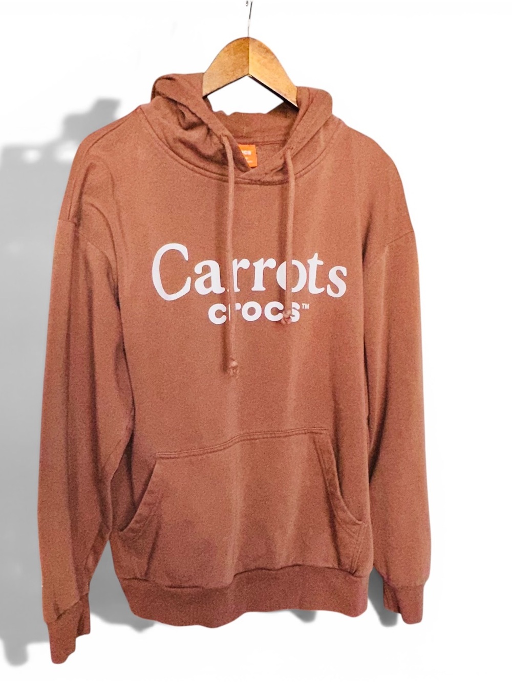 Crocs Men's Brown Pullover Hoodie from the carrots by Anwar collection size L